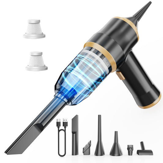 6-in-1 Cordless Handheld Vacuum Cleaner – Powerful, Portable for Car, Home & Office